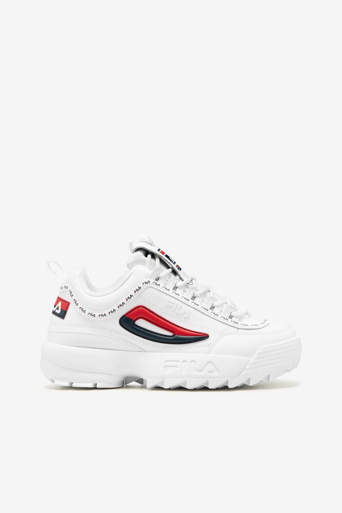 Fila Naisten Tennarit Disruptor 2 Premium Repeat Valkoinen - LQBR-83906